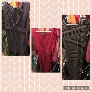 3 maternity dresses